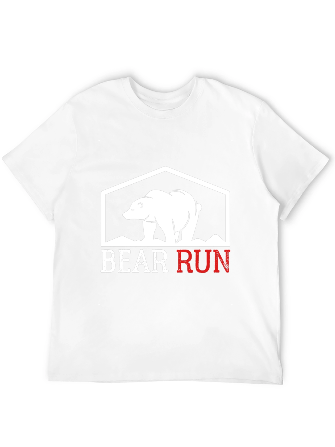 Bear Run Graphic Tee - Black Casual T-Shirt