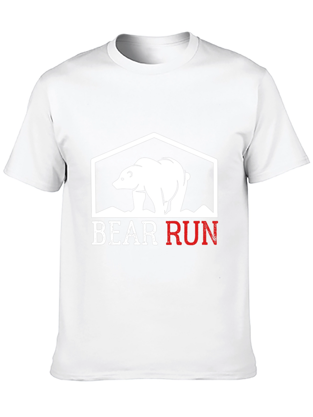 Bear Run Graphic Tee - Black Casual T-Shirt