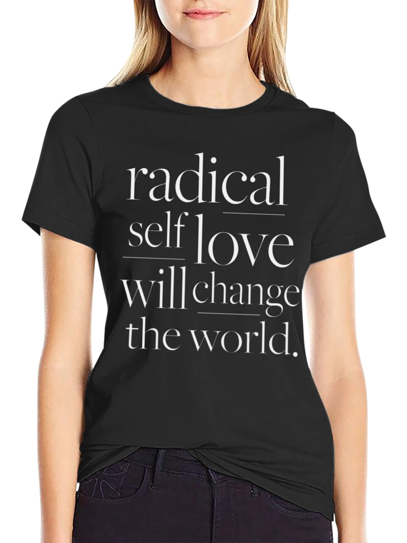 Radical Self Love Graphic T-Shirt - Black