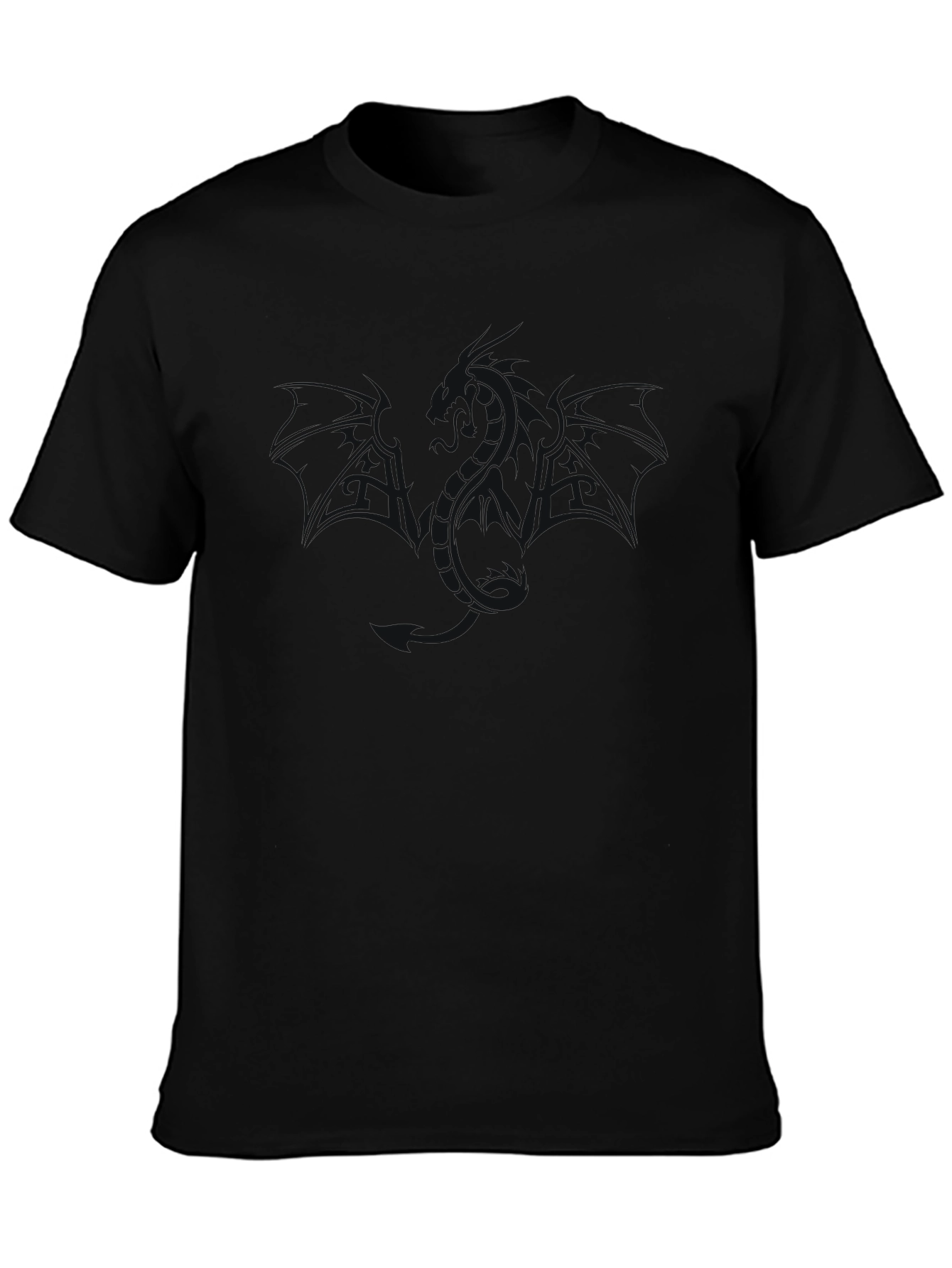 Classic Black Cotton Blend Tee