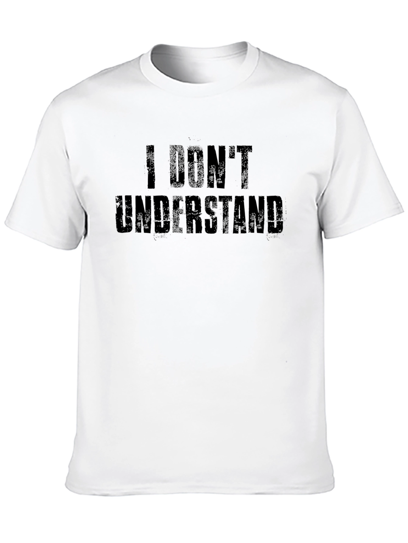 I Dont Understand Graphic Tee - Black