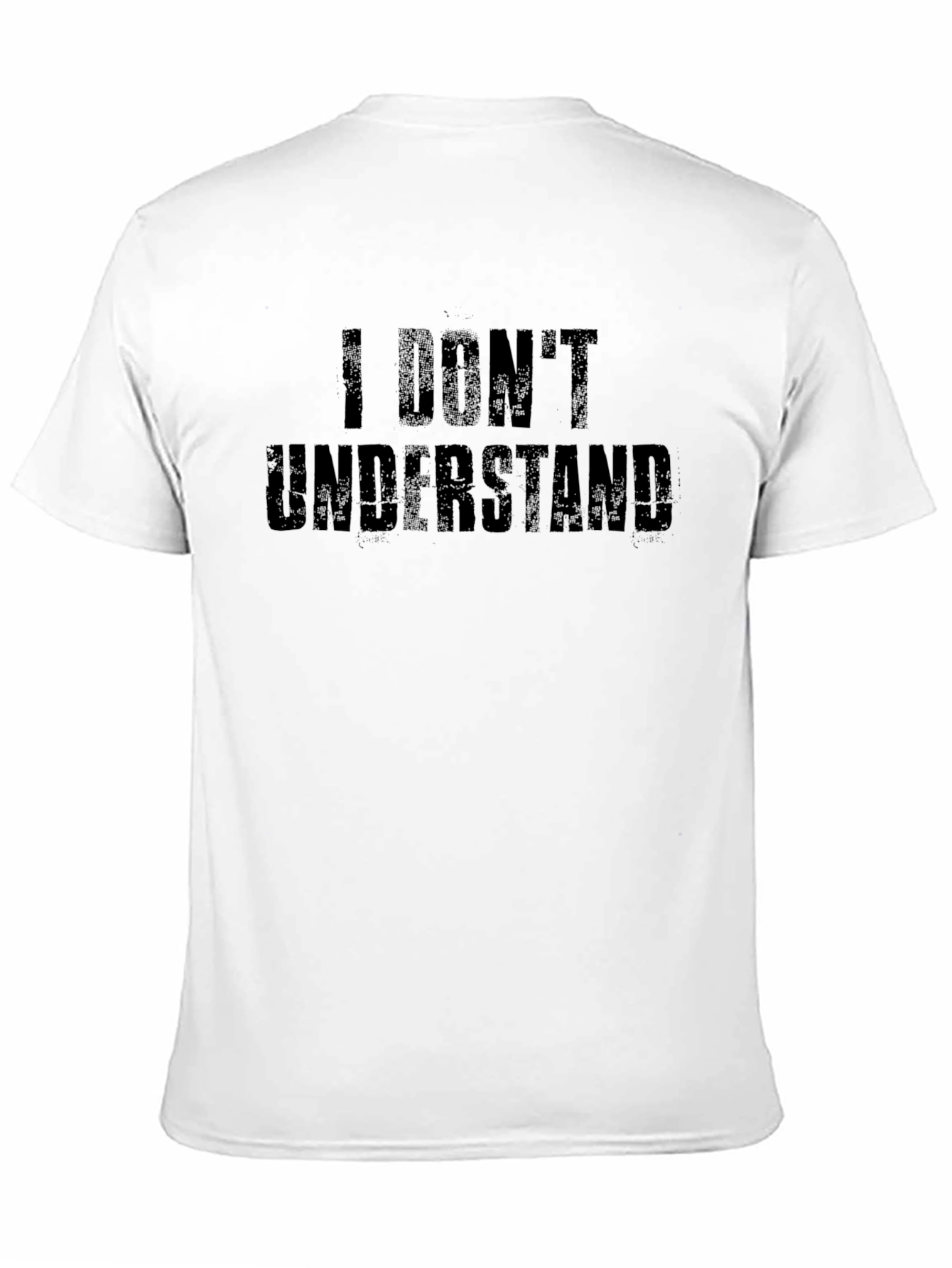 I Dont Understand Graphic Tee - Black