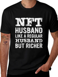 NFT Husband Graphic T-Shirt - Novelty Tee