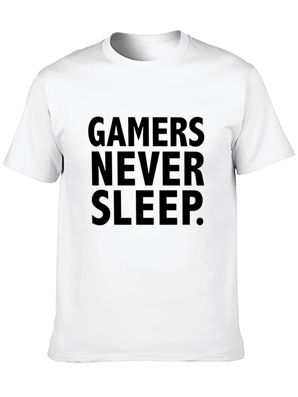Gamers Never Sleep Black T-Shirt