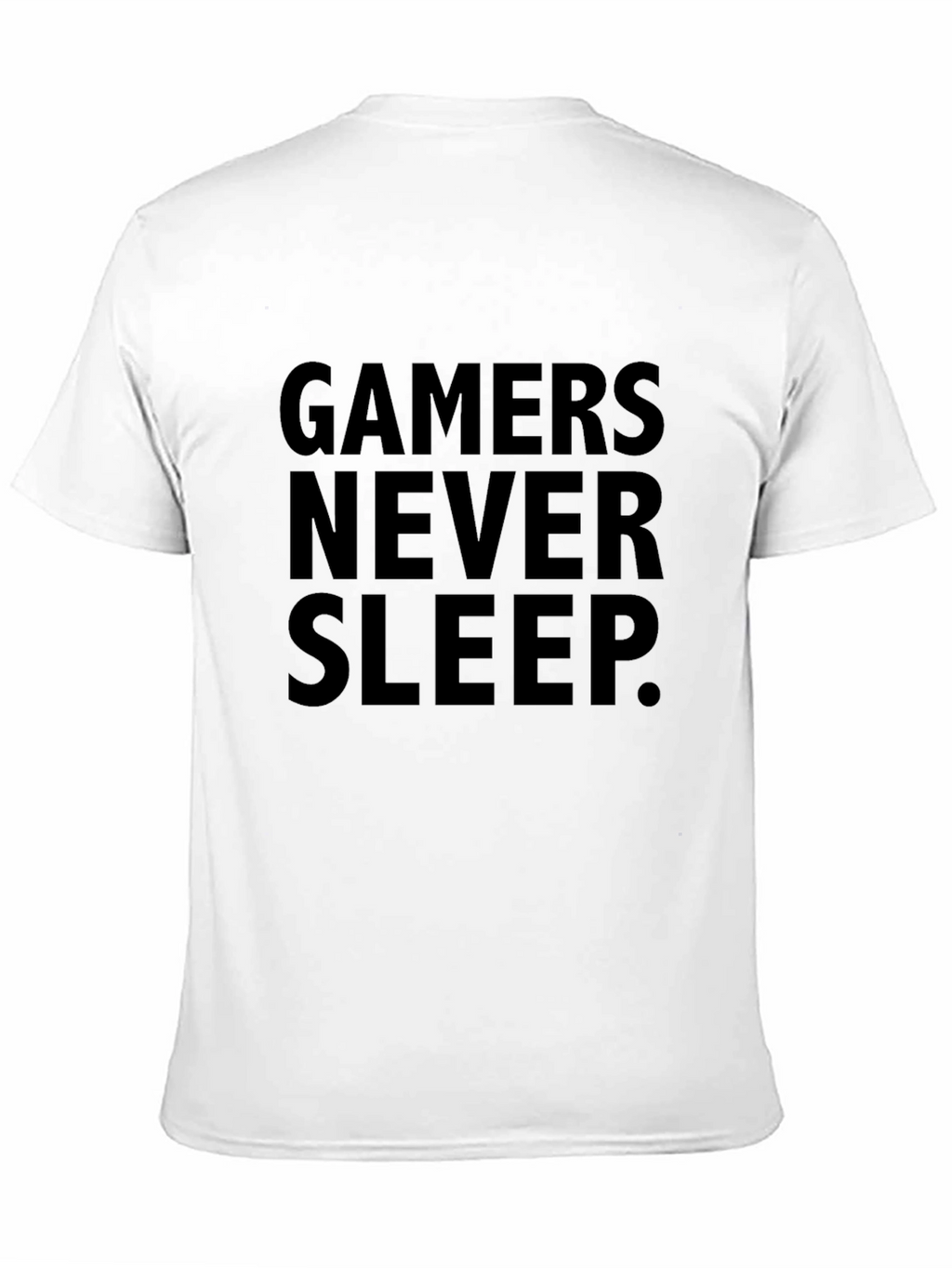 Gamers Never Sleep Black T-Shirt