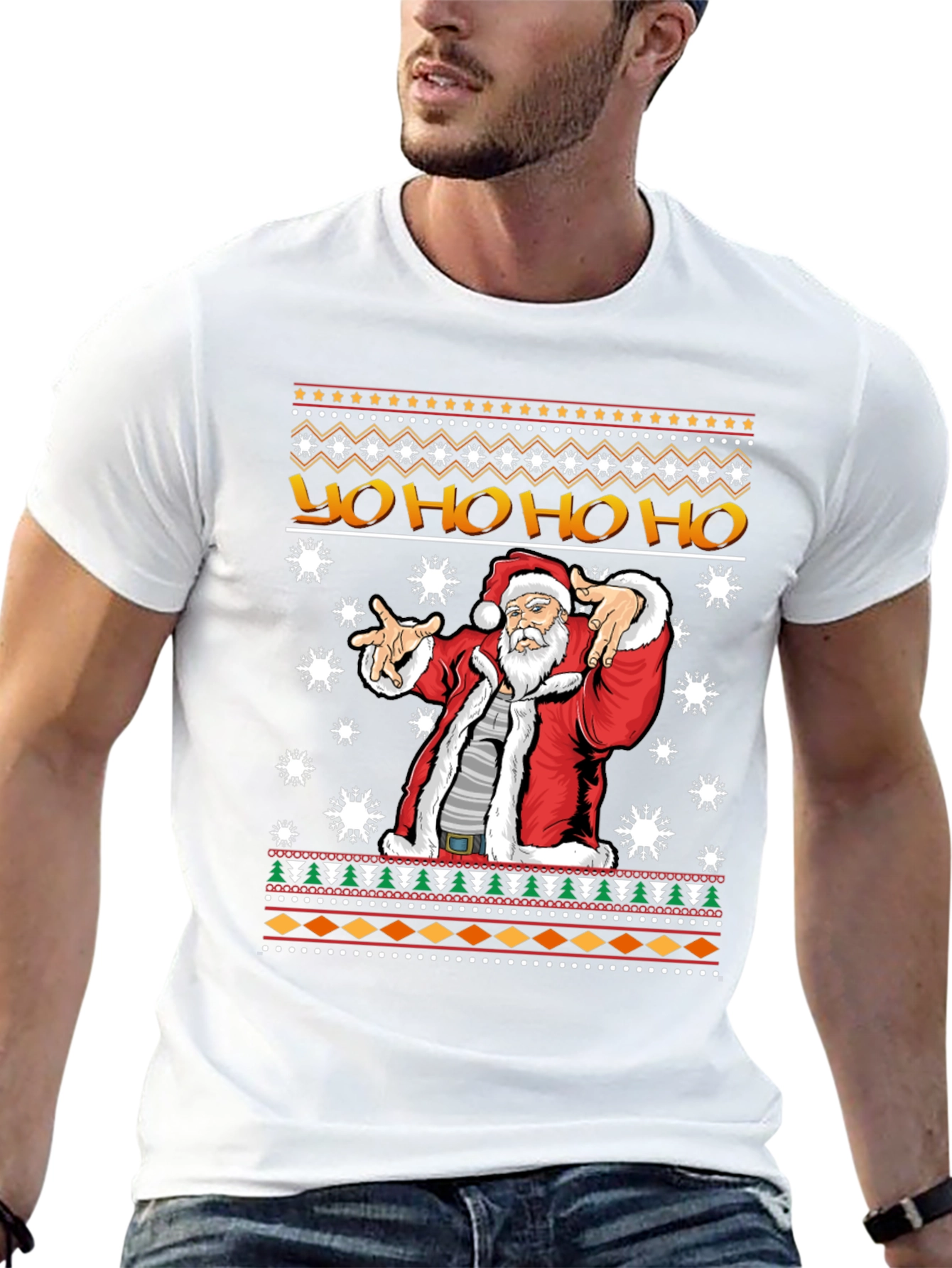Yo Ho Ho Santa Ugly Christmas T-Shirt