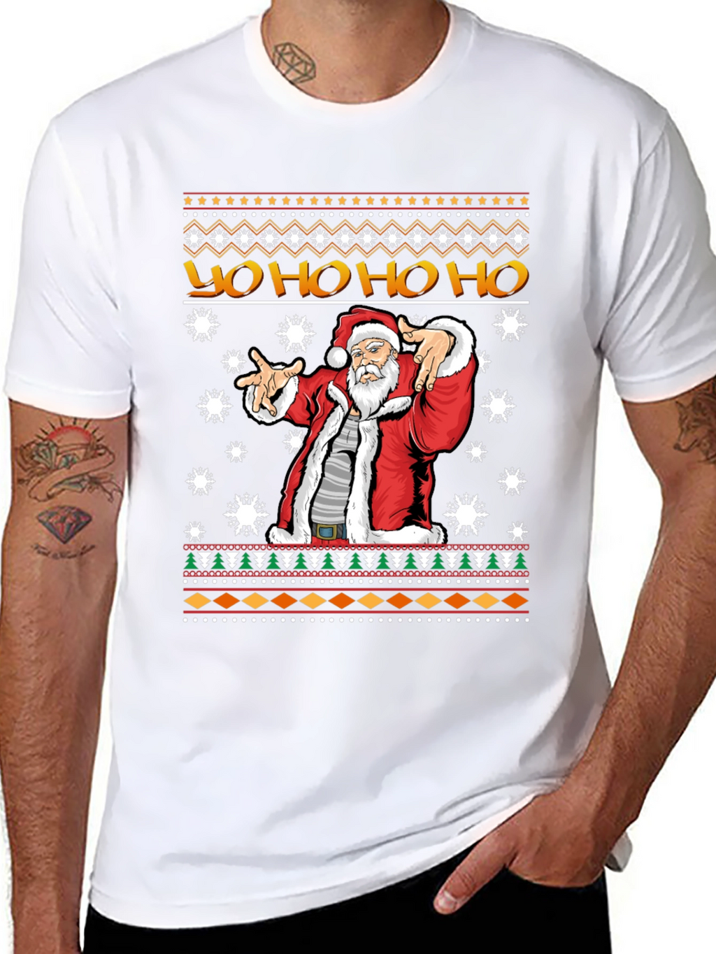 Yo Ho Ho Santa Ugly Christmas T-Shirt