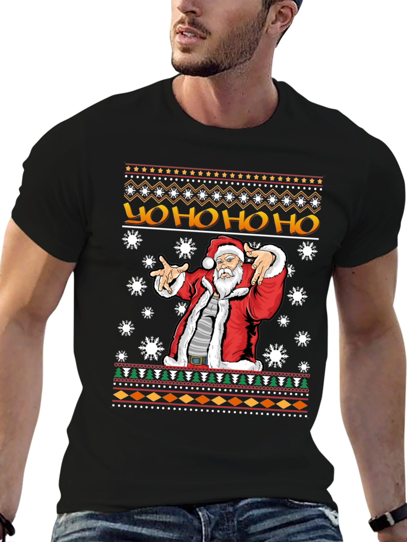 Yo Ho Ho Santa Ugly Christmas T-Shirt