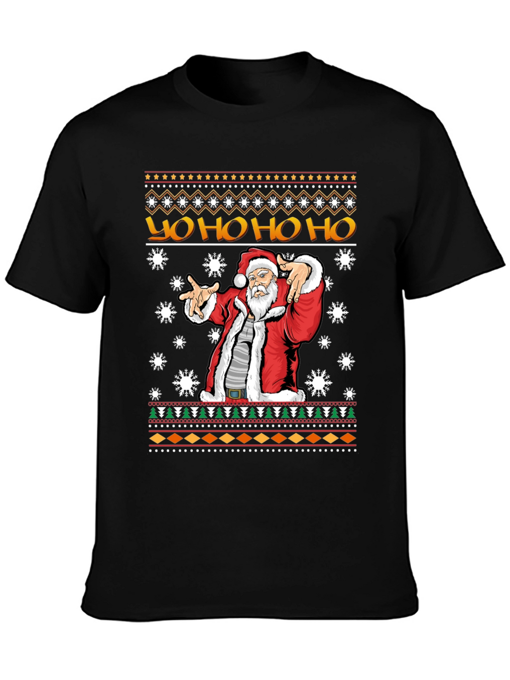 Yo Ho Ho Santa Ugly Christmas T-Shirt