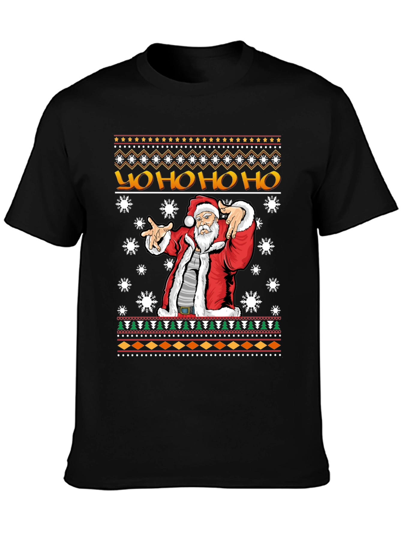 Yo Ho Ho Santa Ugly Christmas T-Shirt