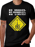 No Brakes Unicycle T-Shirt -  Daredevil Design