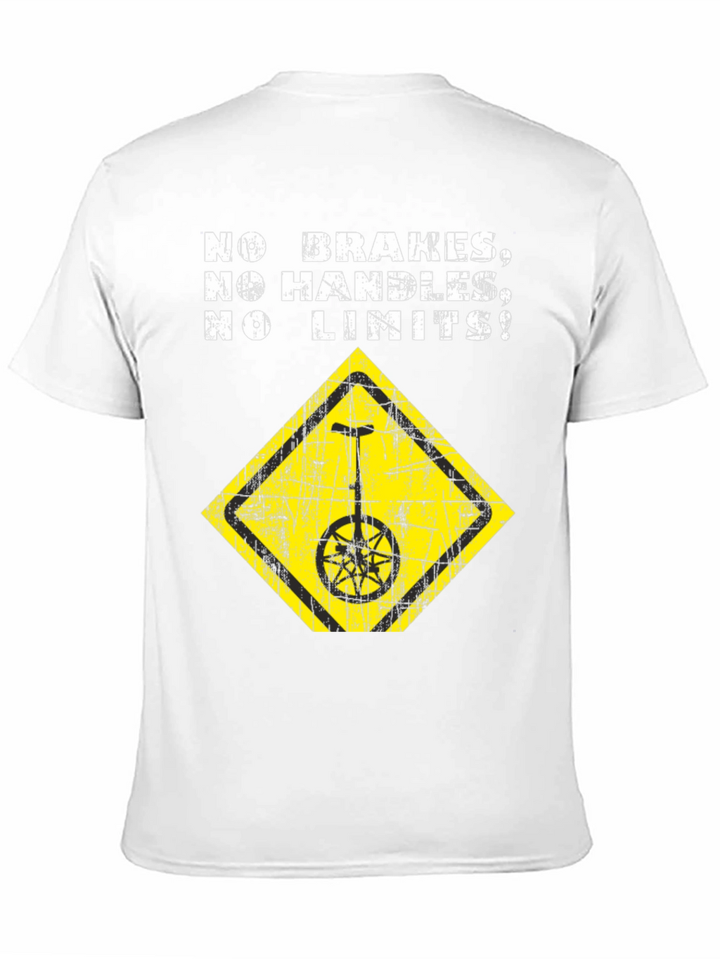 No Brakes Unicycle T-Shirt -  Daredevil Design