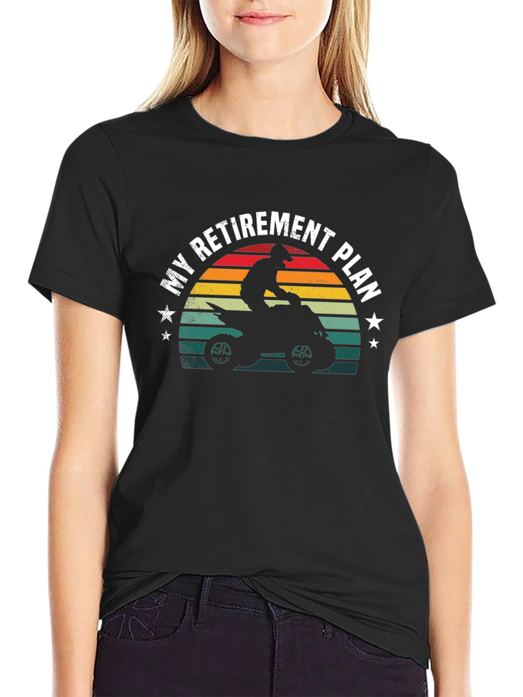My Retirement Plan ATV Black T-Shirt