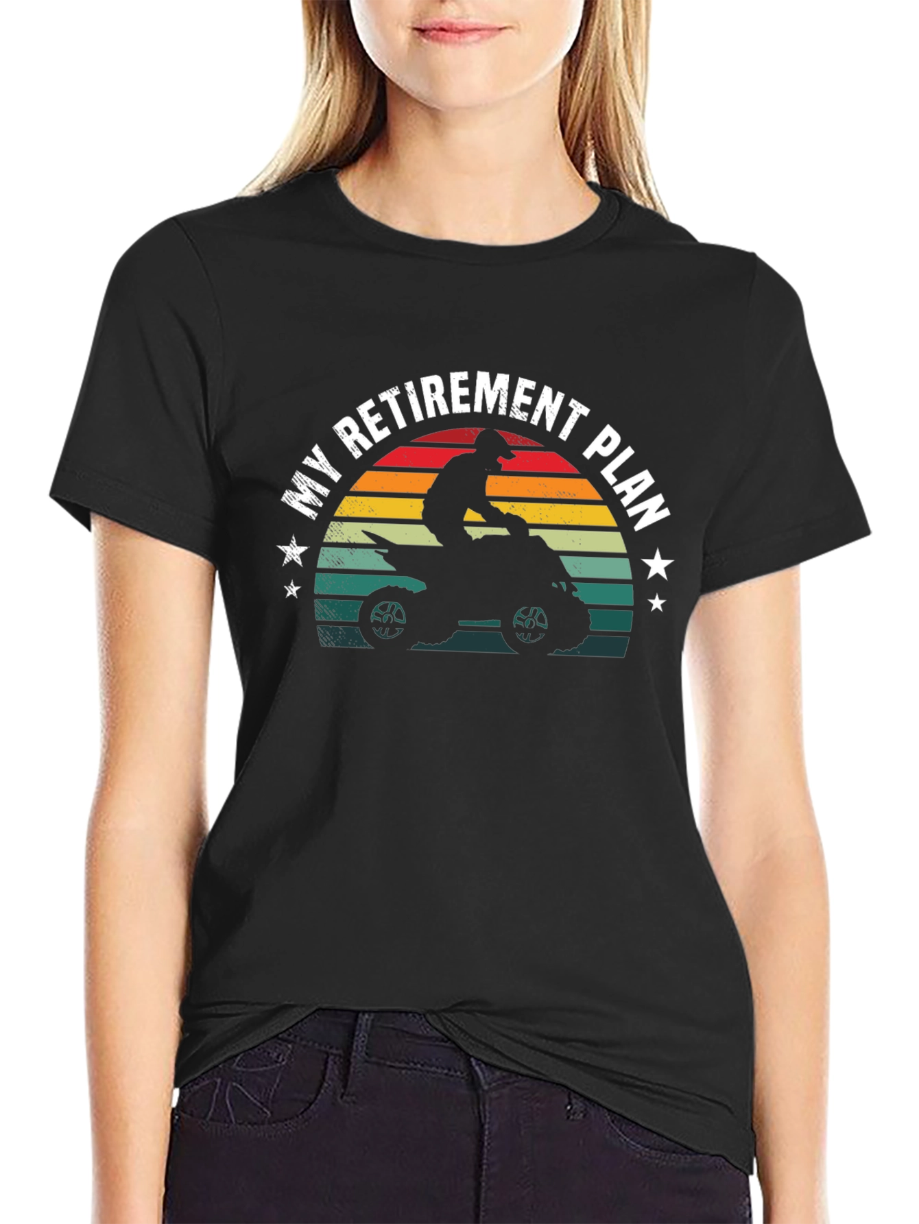 My Retirement Plan ATV Black T-Shirt