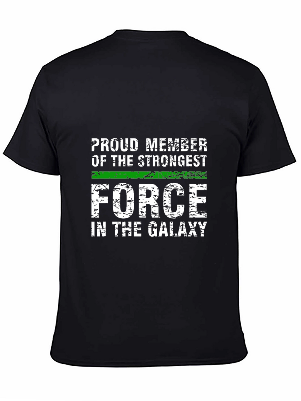 Strongest Force Galaxy Tee - Black Graphic T-Shirt