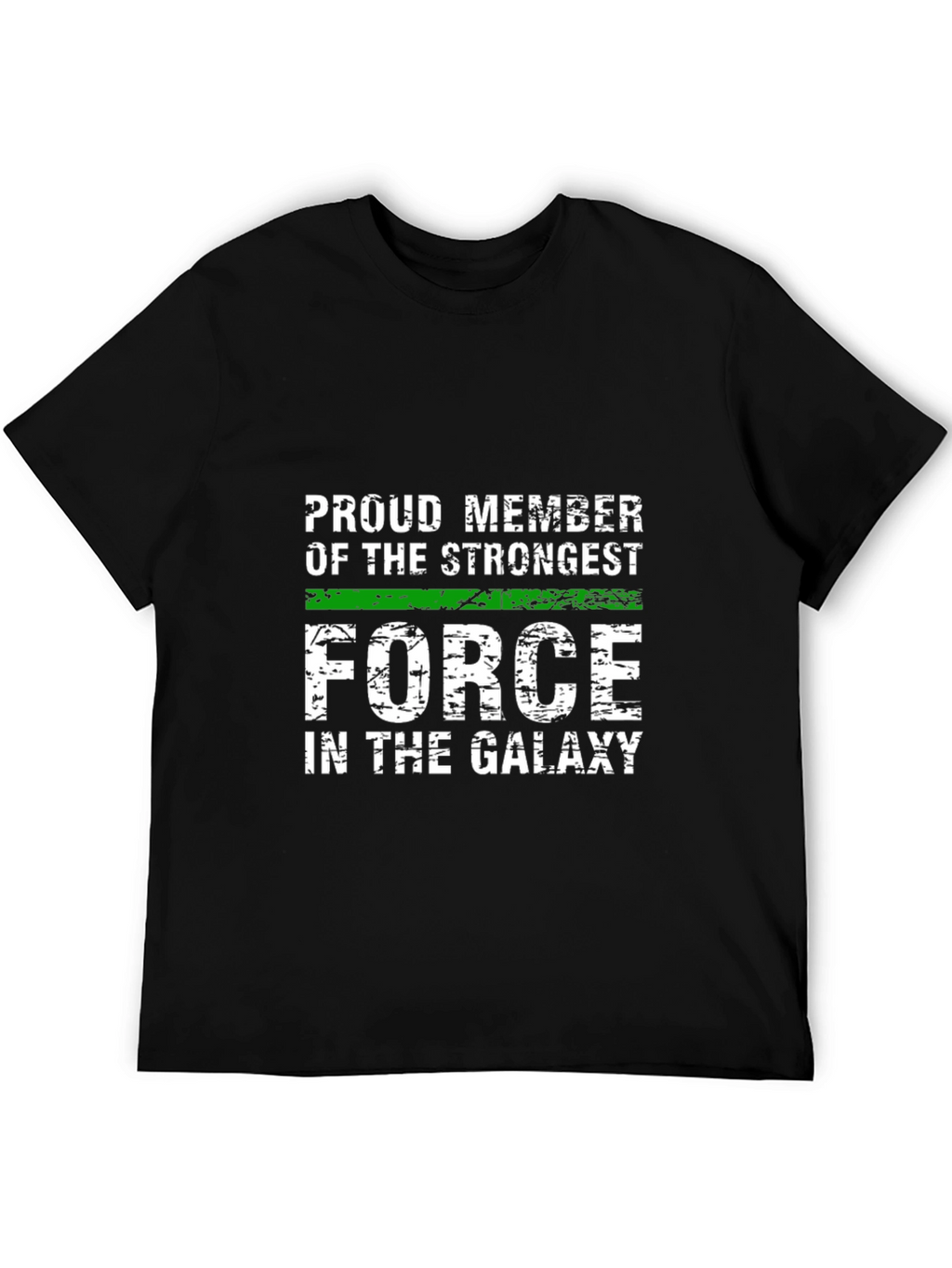 Strongest Force Galaxy Tee - Black Graphic T-Shirt
