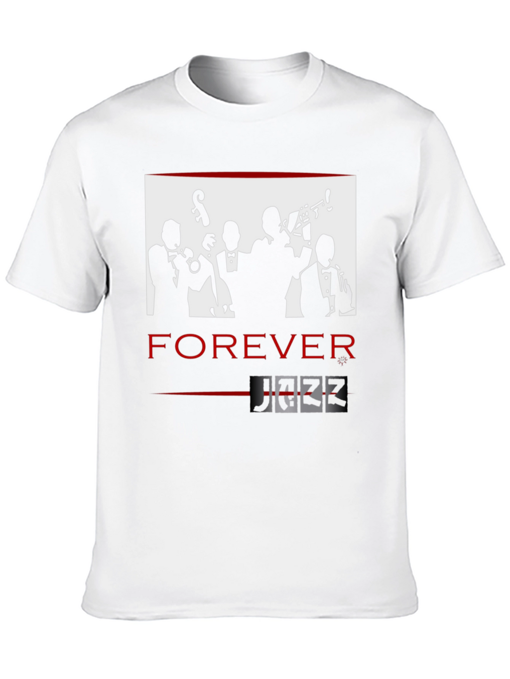 Forever Jazz Graphic T-Shirt - Cool Musician Design