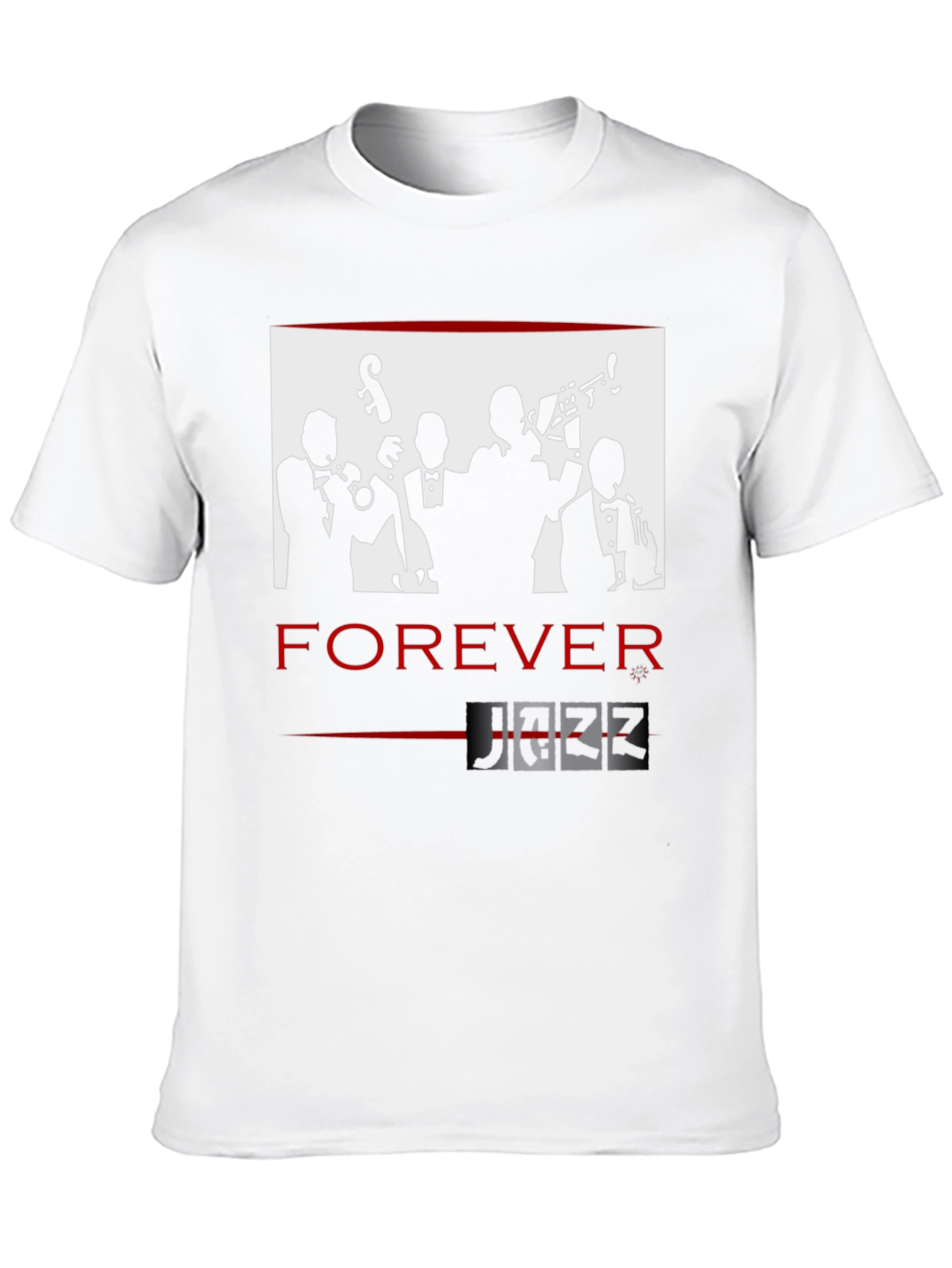 Forever Jazz Graphic T-Shirt - Cool Musician Design