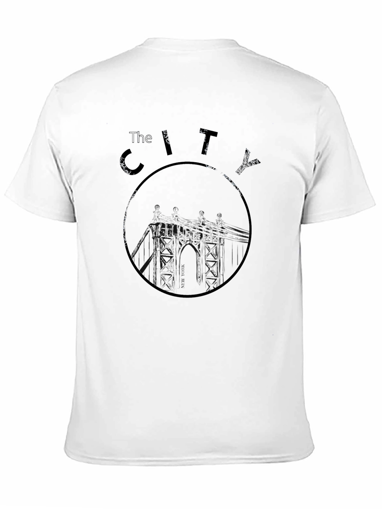 The City Graphic Print Black T-Shirt