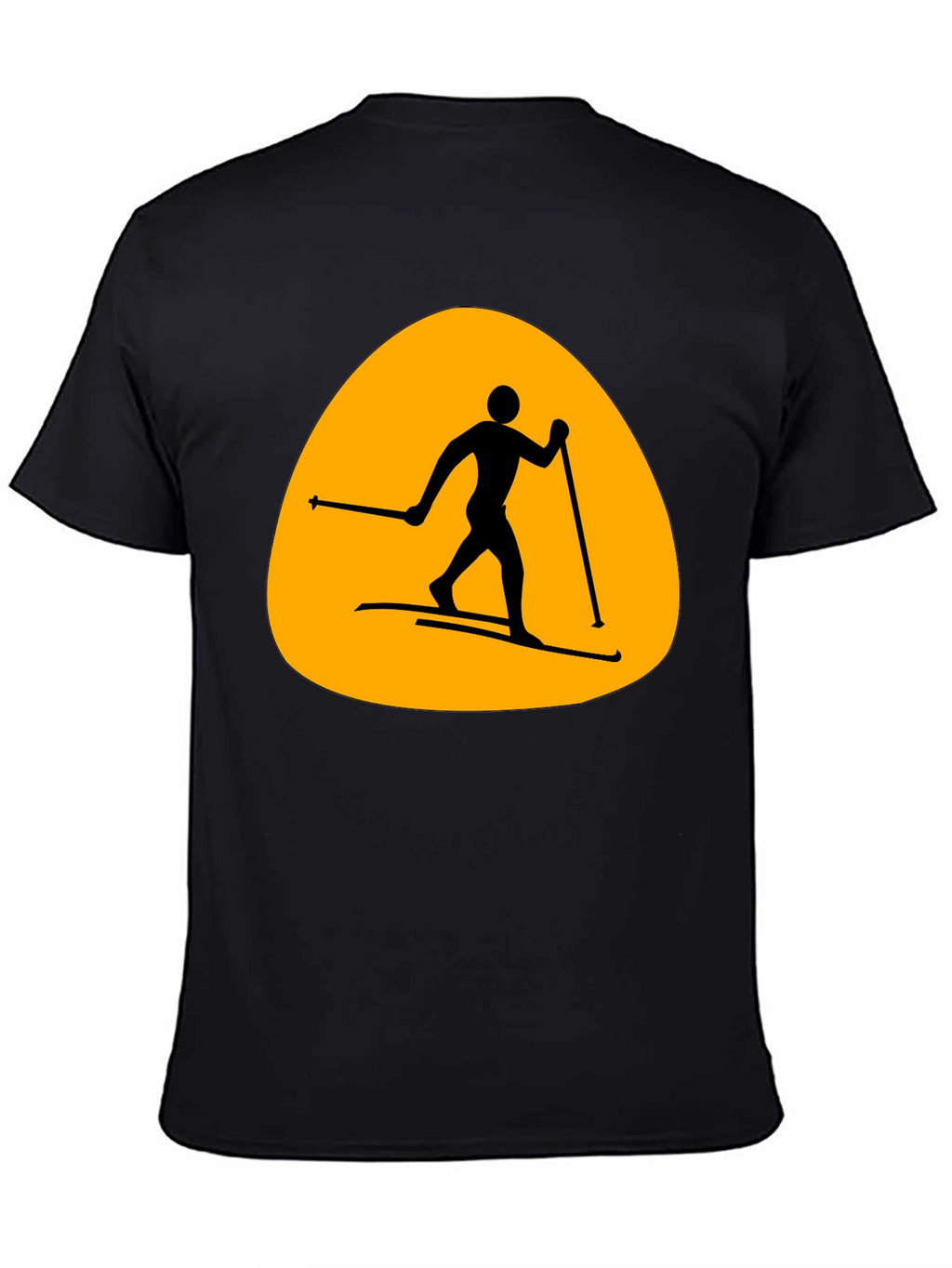Ski Silhouette T-Shirt - Mens Black Tee
