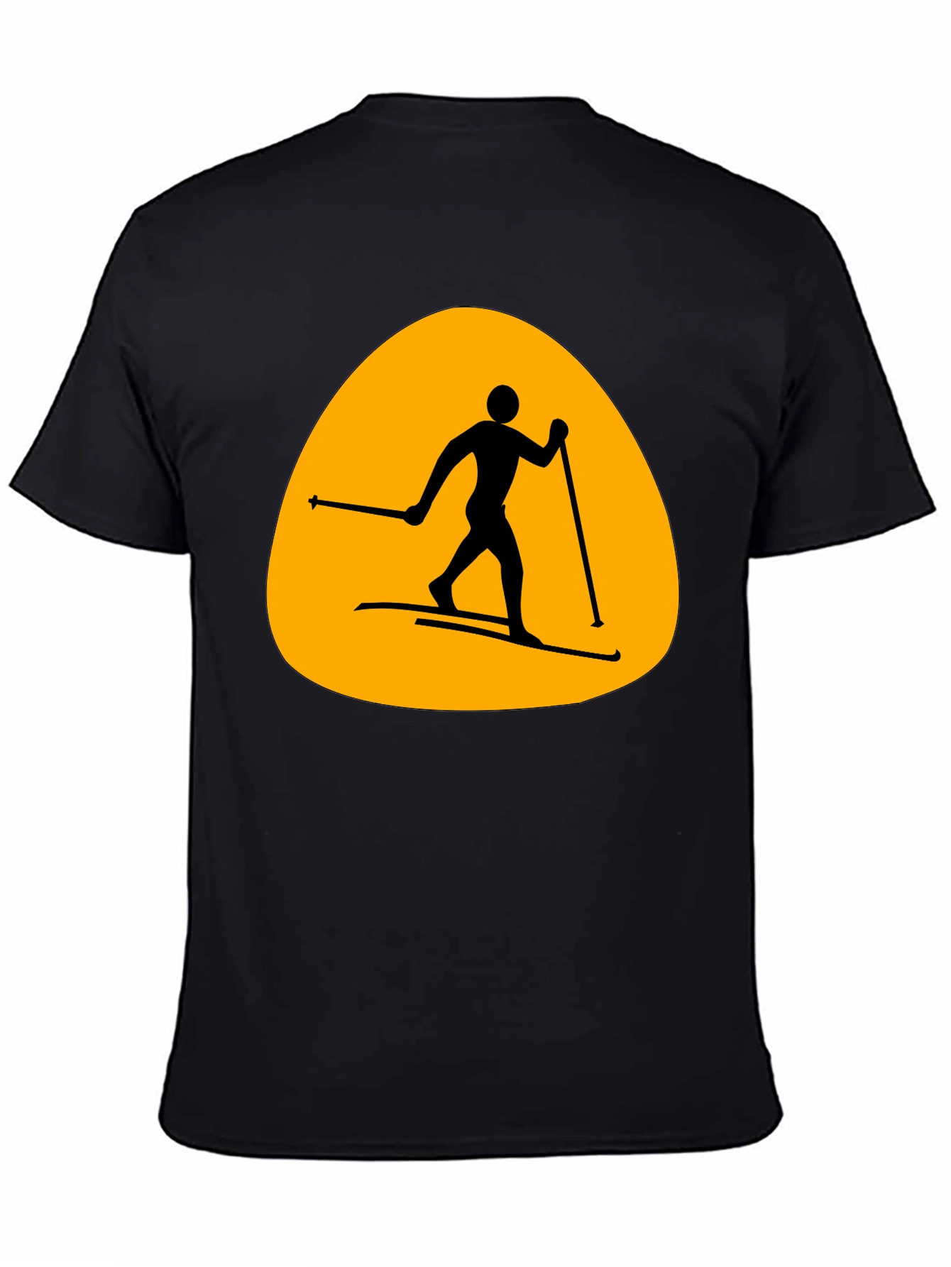 Ski Silhouette T-Shirt - Mens Black Tee