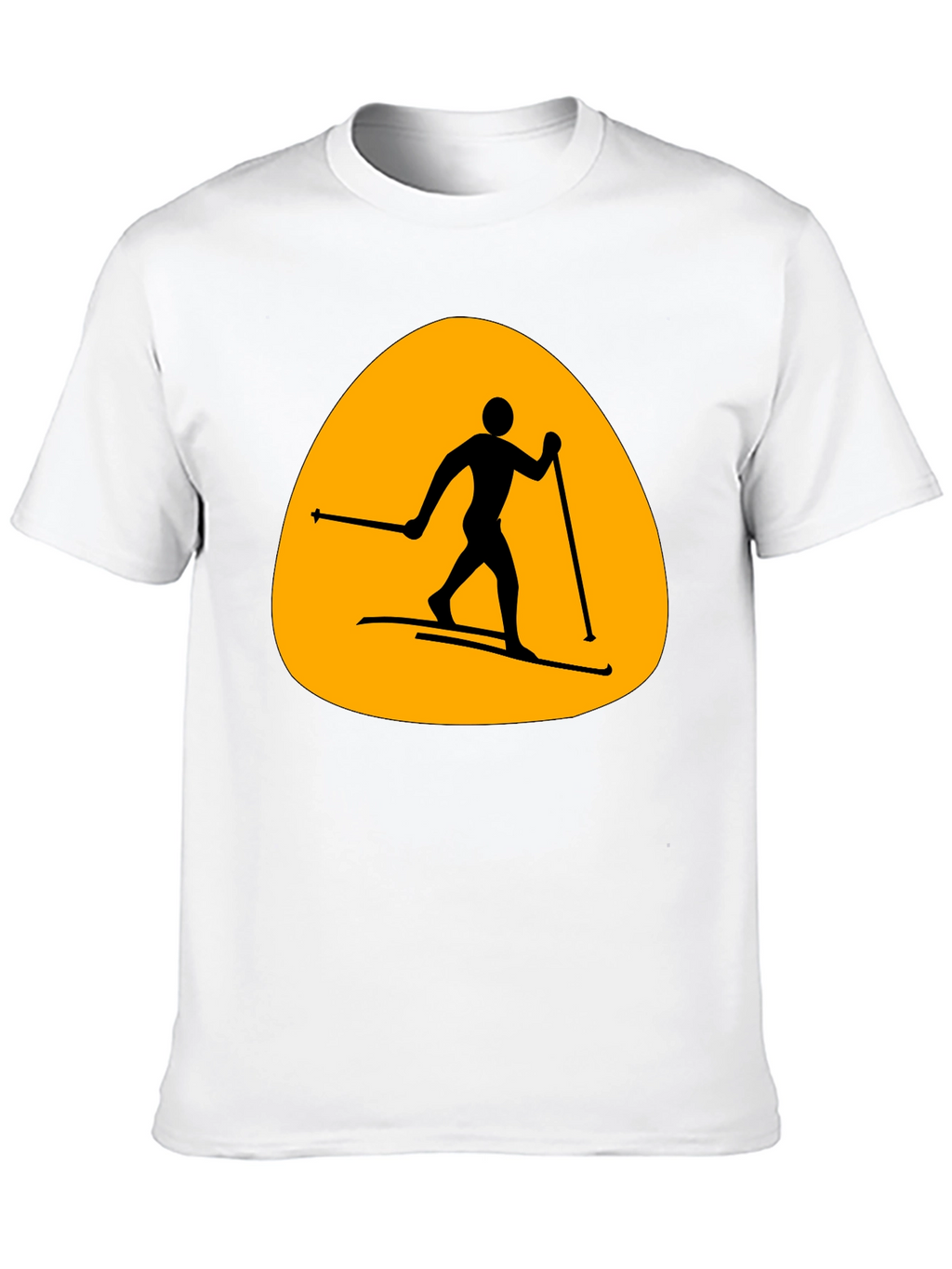 Ski Silhouette T-Shirt - Mens Black Tee