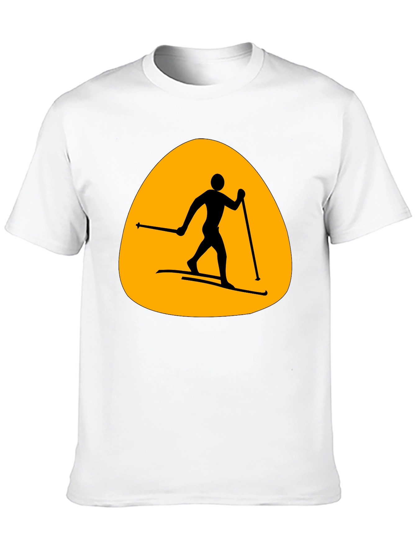 Ski Silhouette T-Shirt - Mens Black Tee