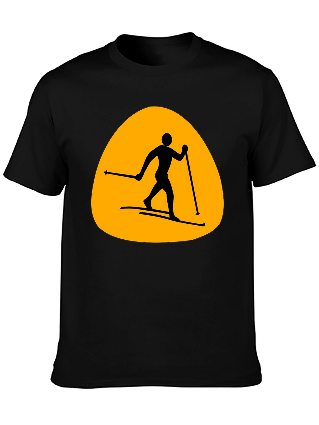 Ski Silhouette T-Shirt - Mens Black Tee