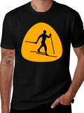 Ski Silhouette T-Shirt - Mens Black Tee
