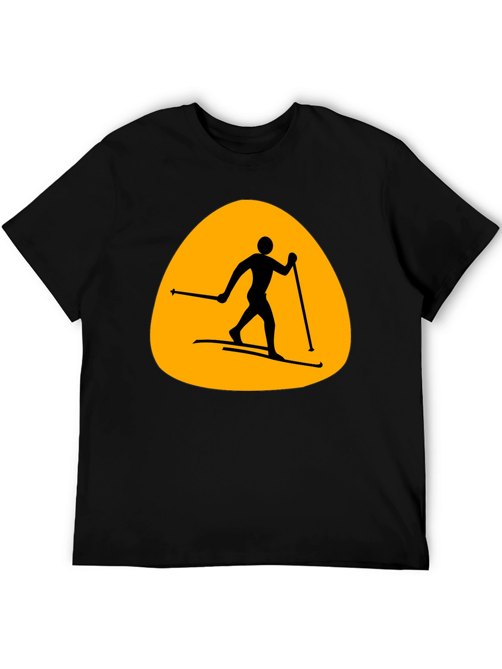 Ski Silhouette T-Shirt - Mens Black Tee