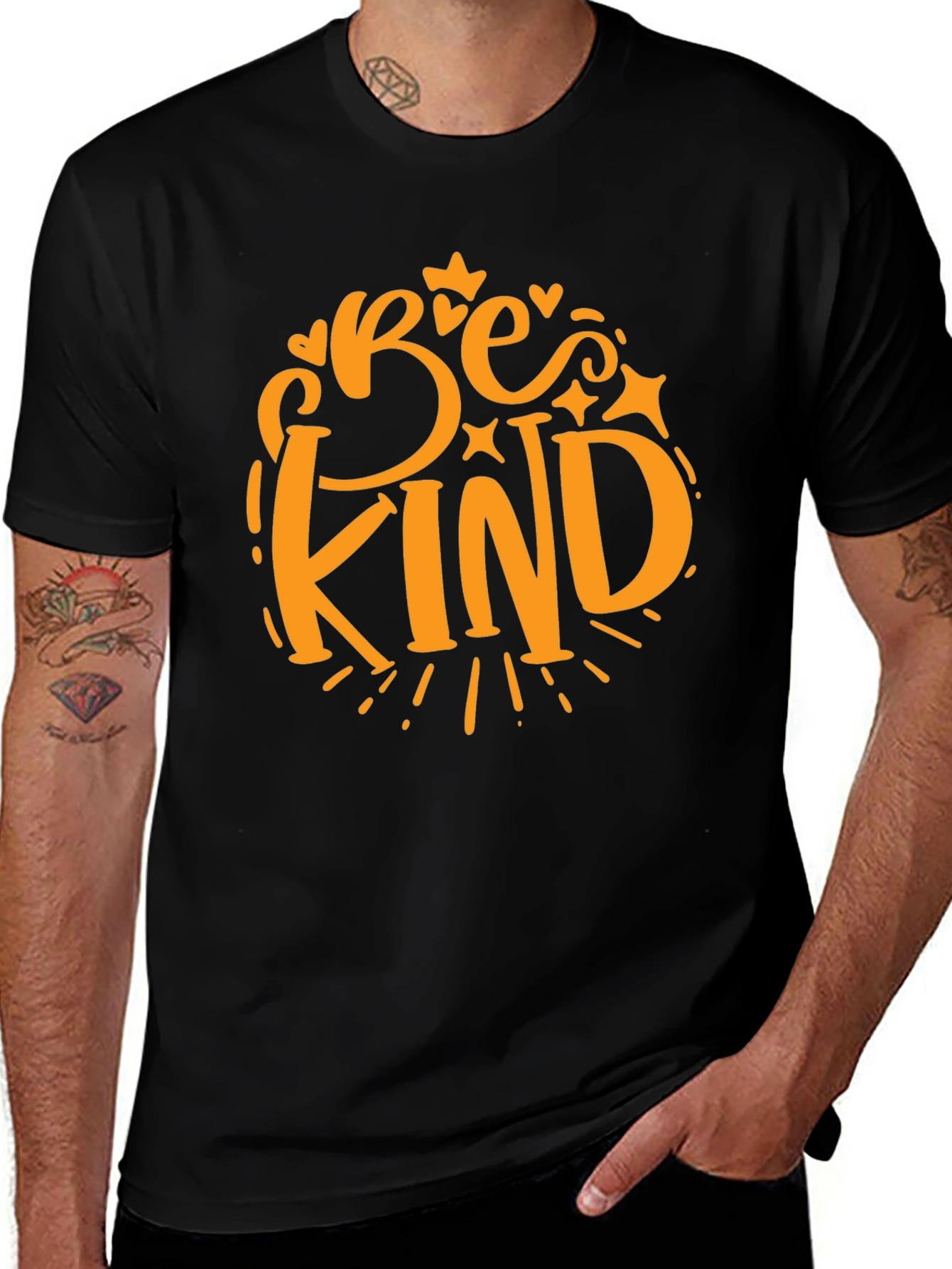 Be Kind Graphic Tee - Black Casual T-Shirt