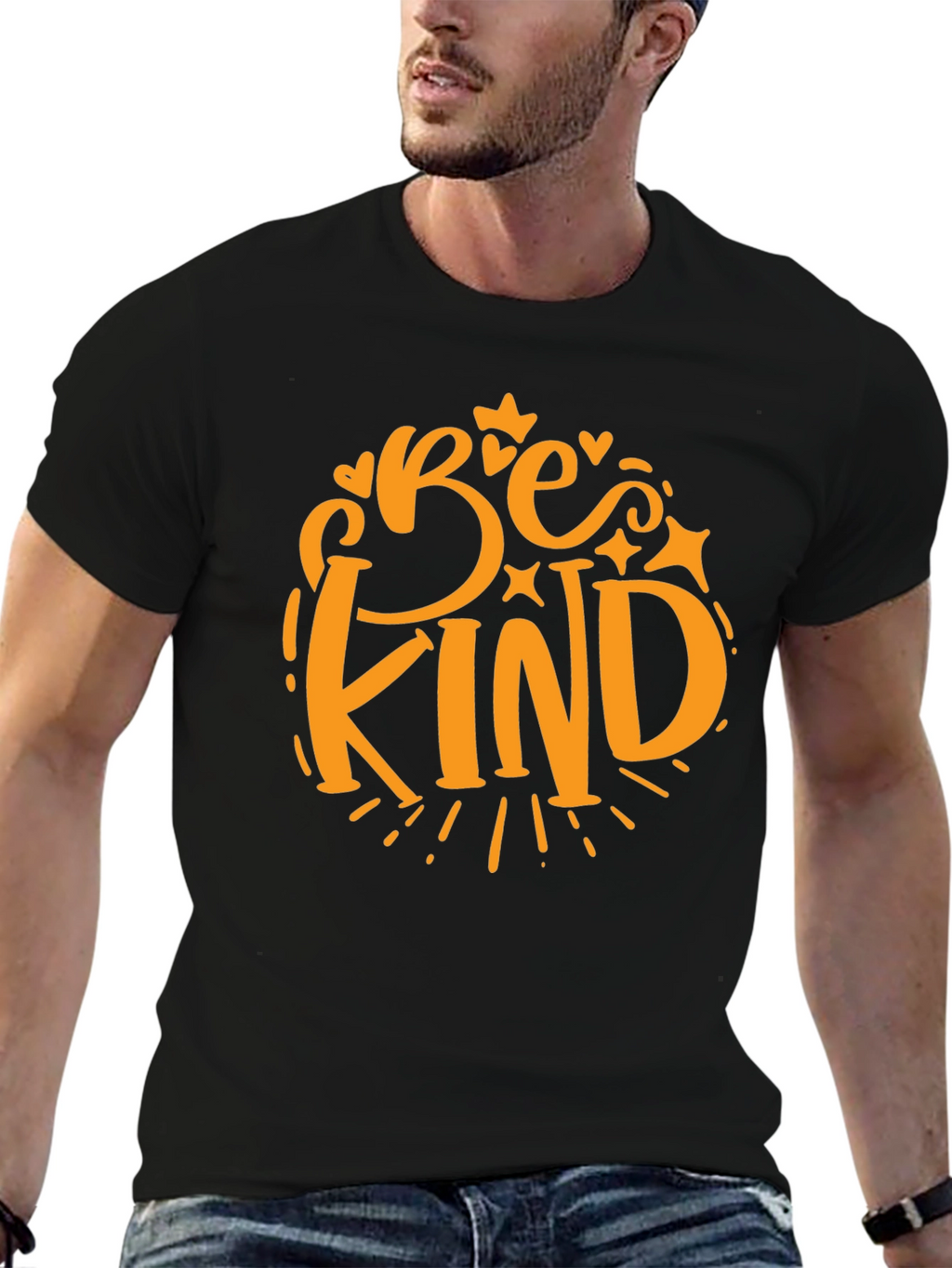 Be Kind Graphic Tee - Black Casual T-Shirt