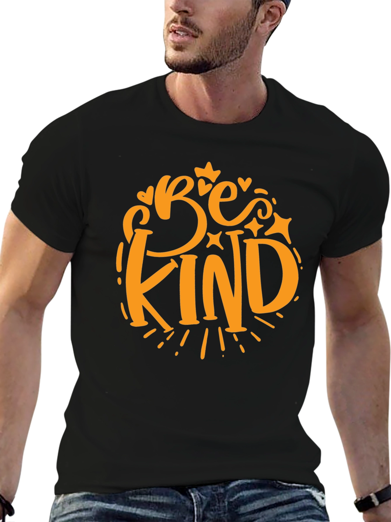 Be Kind Graphic Tee - Black Casual T-Shirt