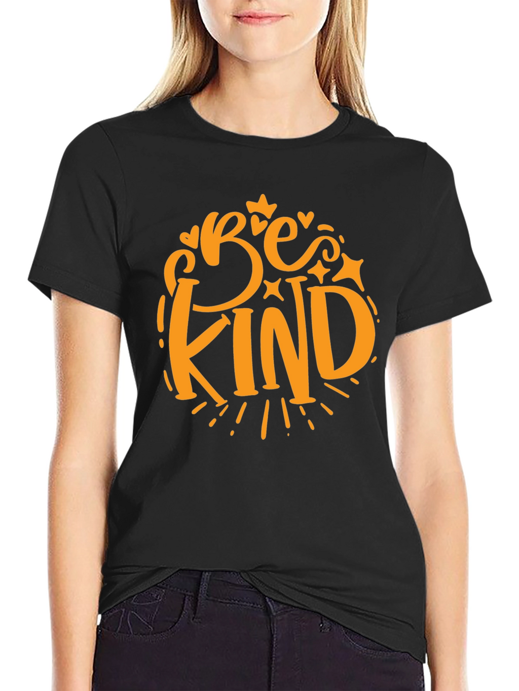 Be Kind Graphic Tee - Black Casual T-Shirt