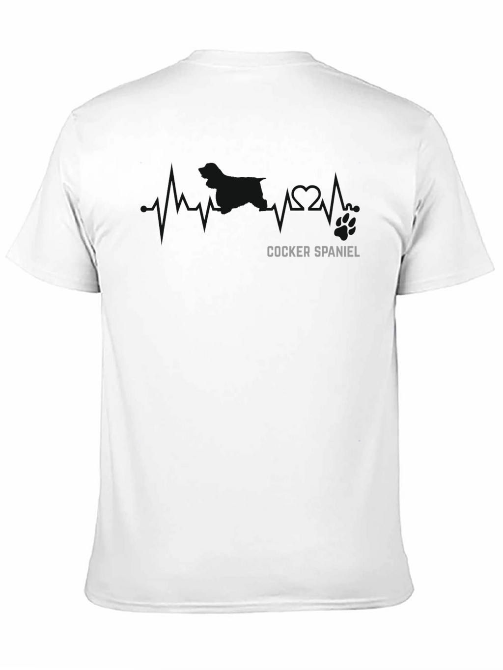 Cocker Spaniel Heartbeat T-Shirt - Dog Lover Tee