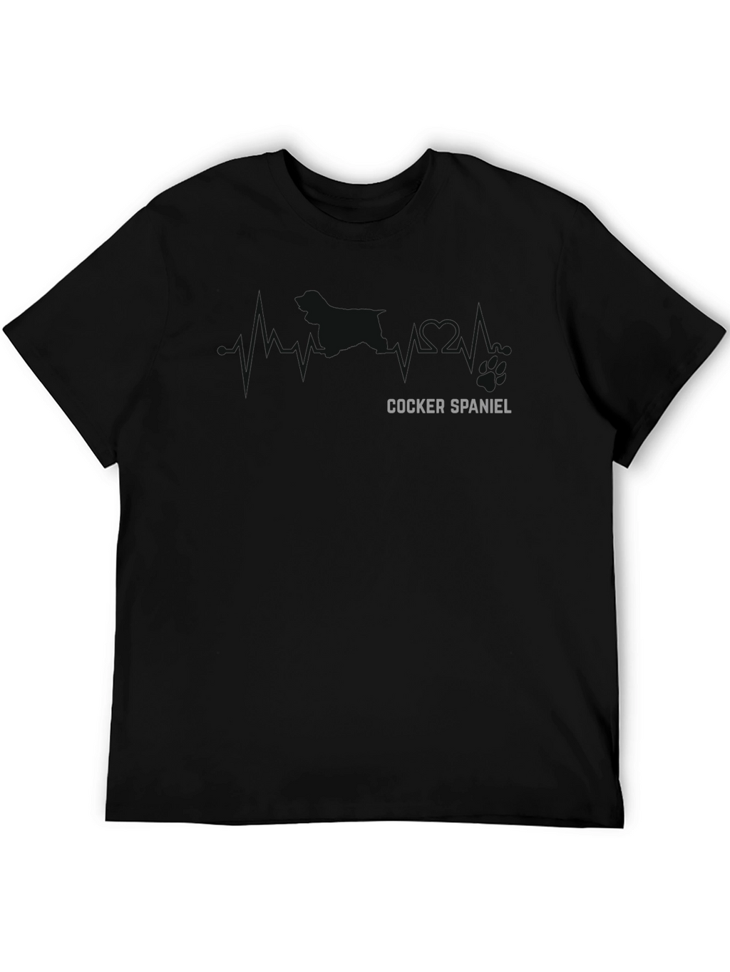 Cocker Spaniel Heartbeat T-Shirt - Dog Lover Tee