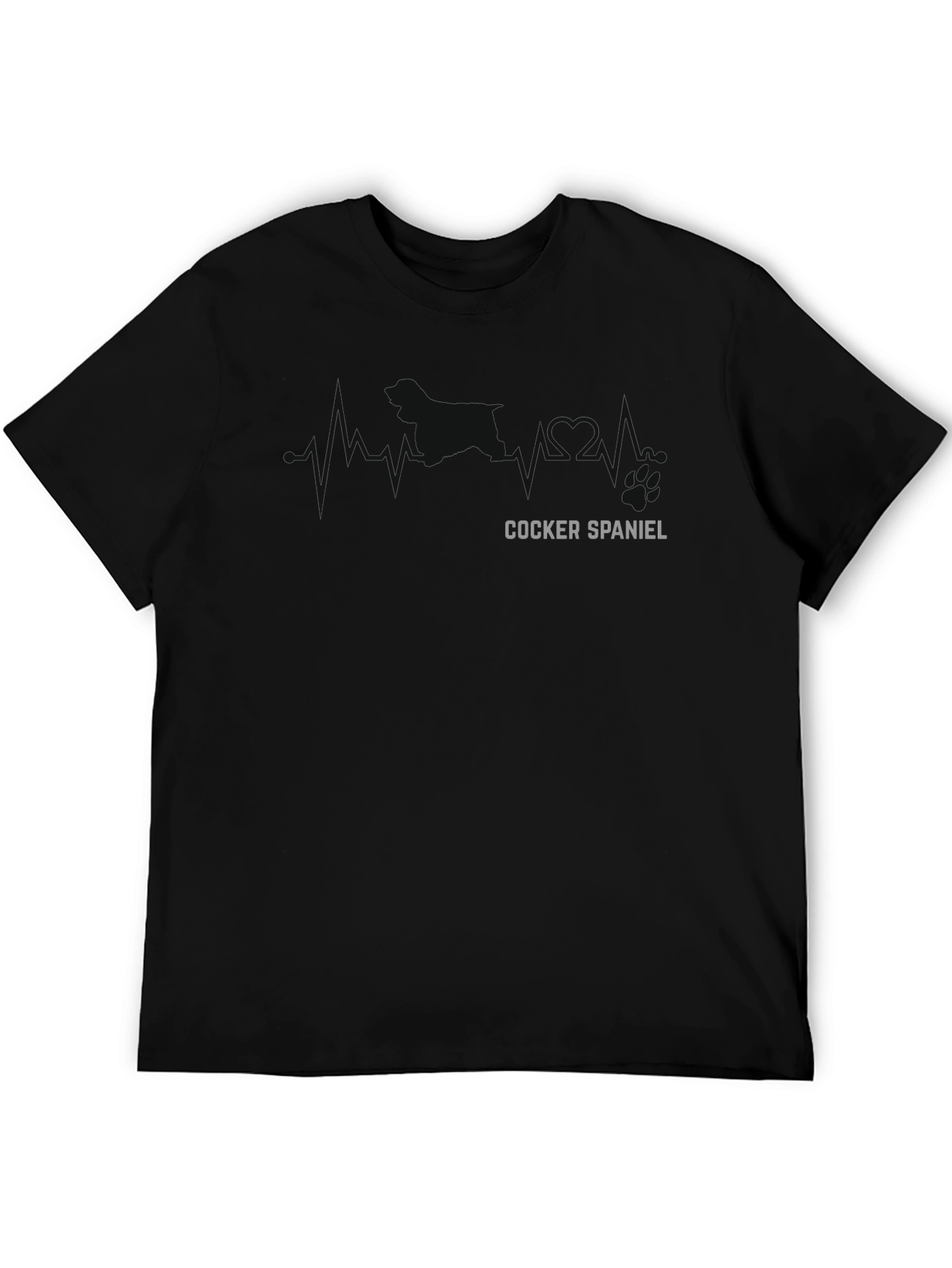 Cocker Spaniel Heartbeat T-Shirt - Dog Lover Tee