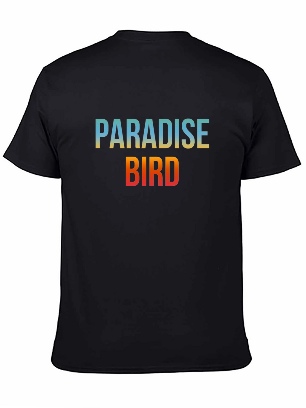 Paradise Bird Graphic Tee - Soft Black Cotton T-Shirt