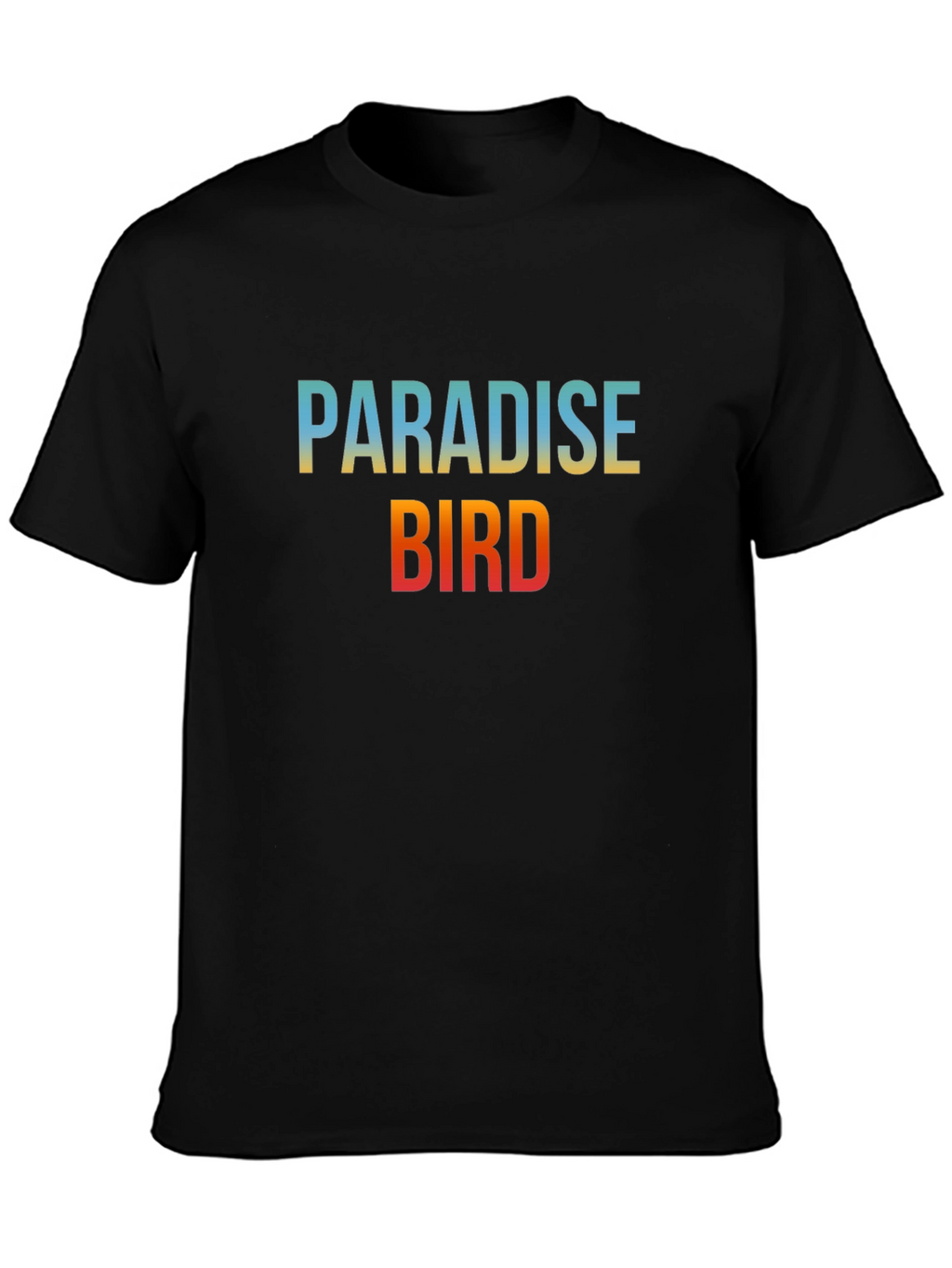 Paradise Bird Graphic Tee - Soft Black Cotton T-Shirt