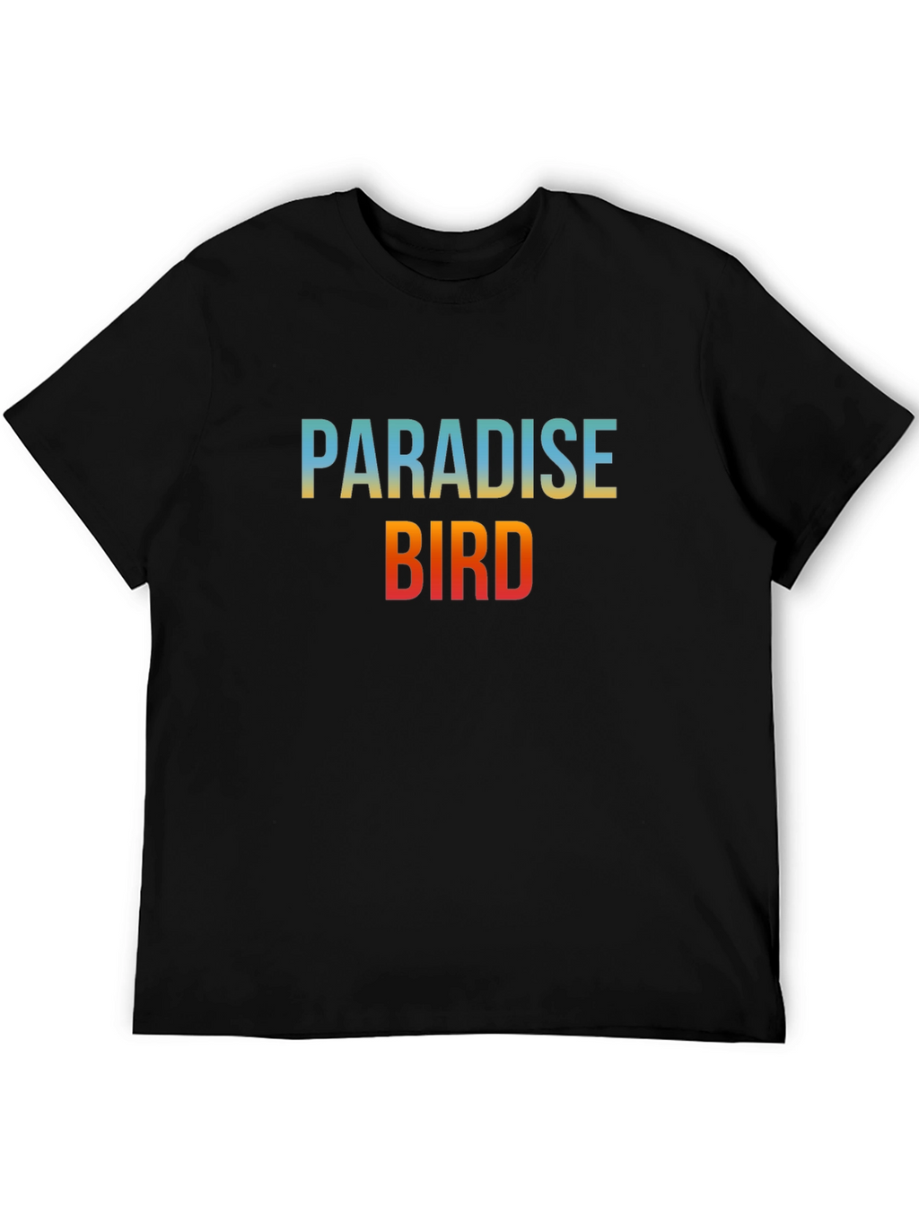Paradise Bird Graphic Tee - Soft Black Cotton T-Shirt