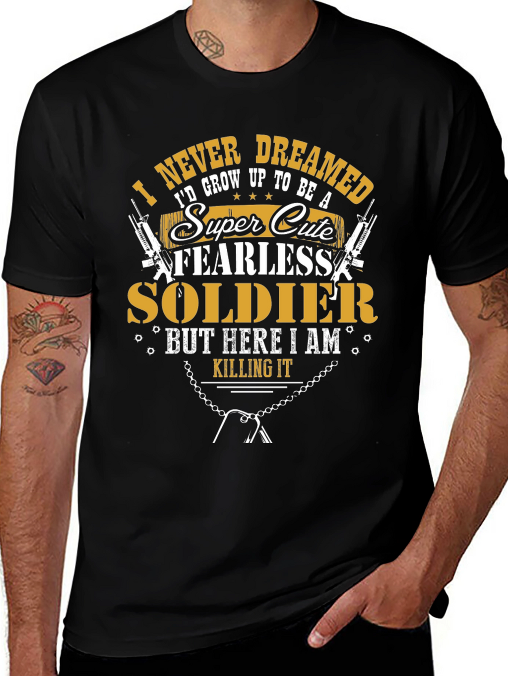 Super Cute Fearless Soldier T-Shirt