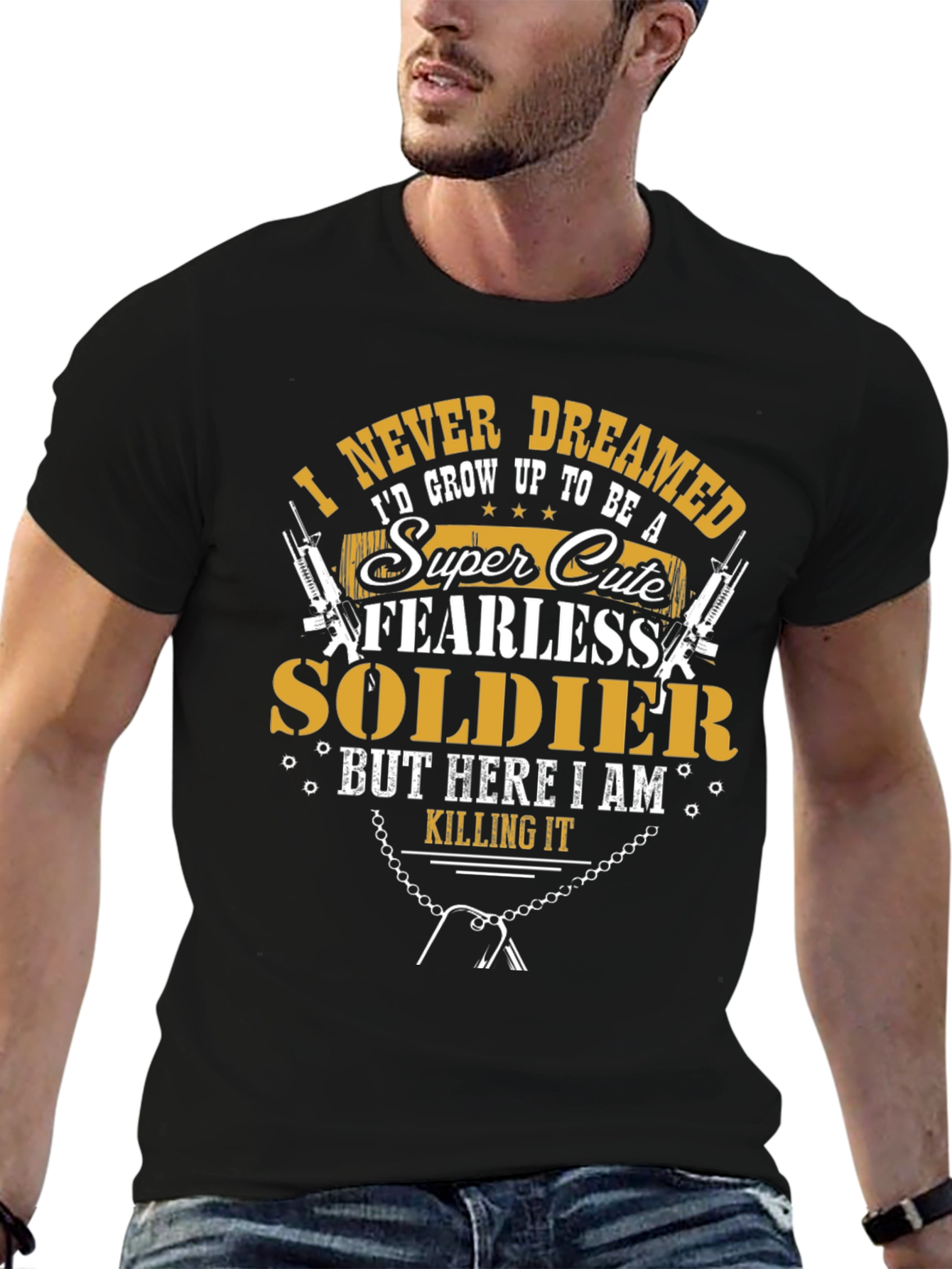 Super Cute Fearless Soldier T-Shirt