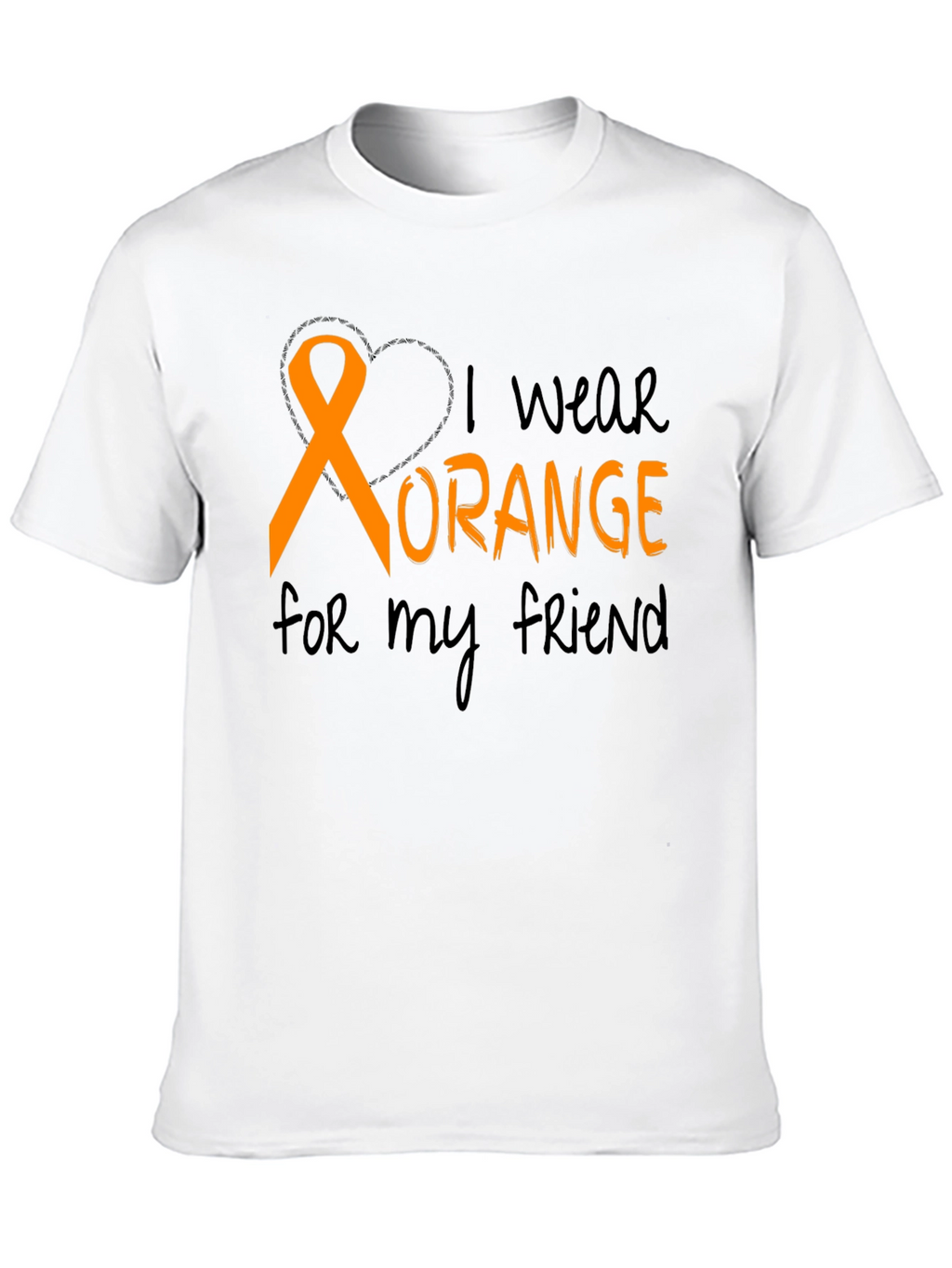 I Wear Orange T-Shirt Friend Support