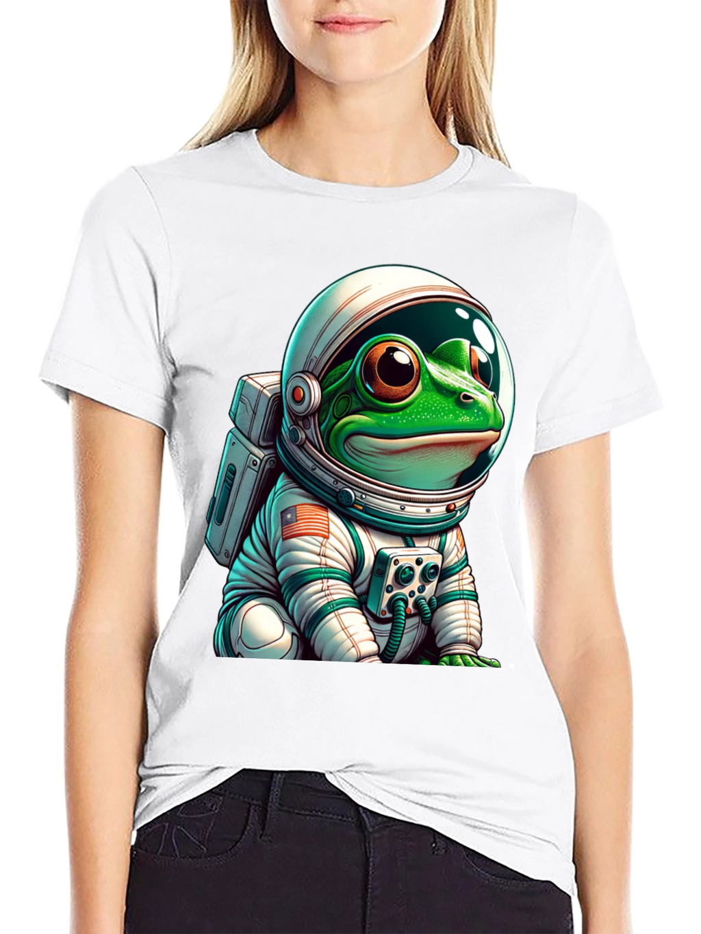 Frog Astronaut T-Shirt: Space Explorer Tee
