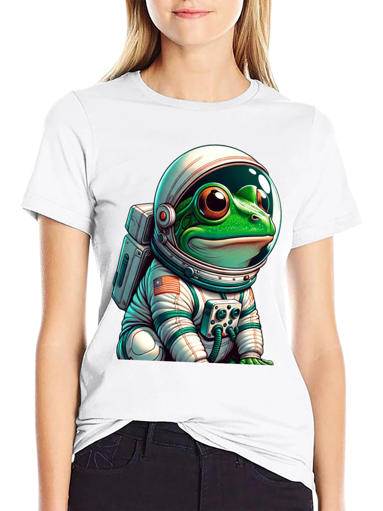 Frog Astronaut T-Shirt: Space Explorer Tee