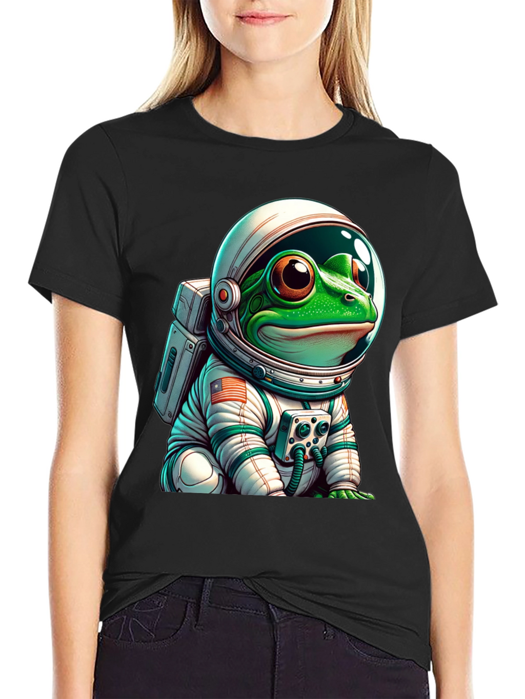 Frog Astronaut T-Shirt: Space Explorer Tee