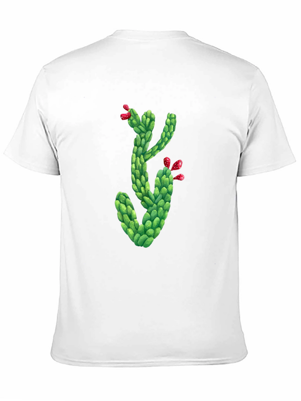 Cactus Graphic Tee - Mens Black Crew Neck T-Shirt