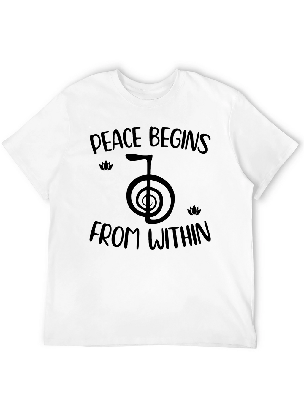 Peace Begins Within Black T-Shirt