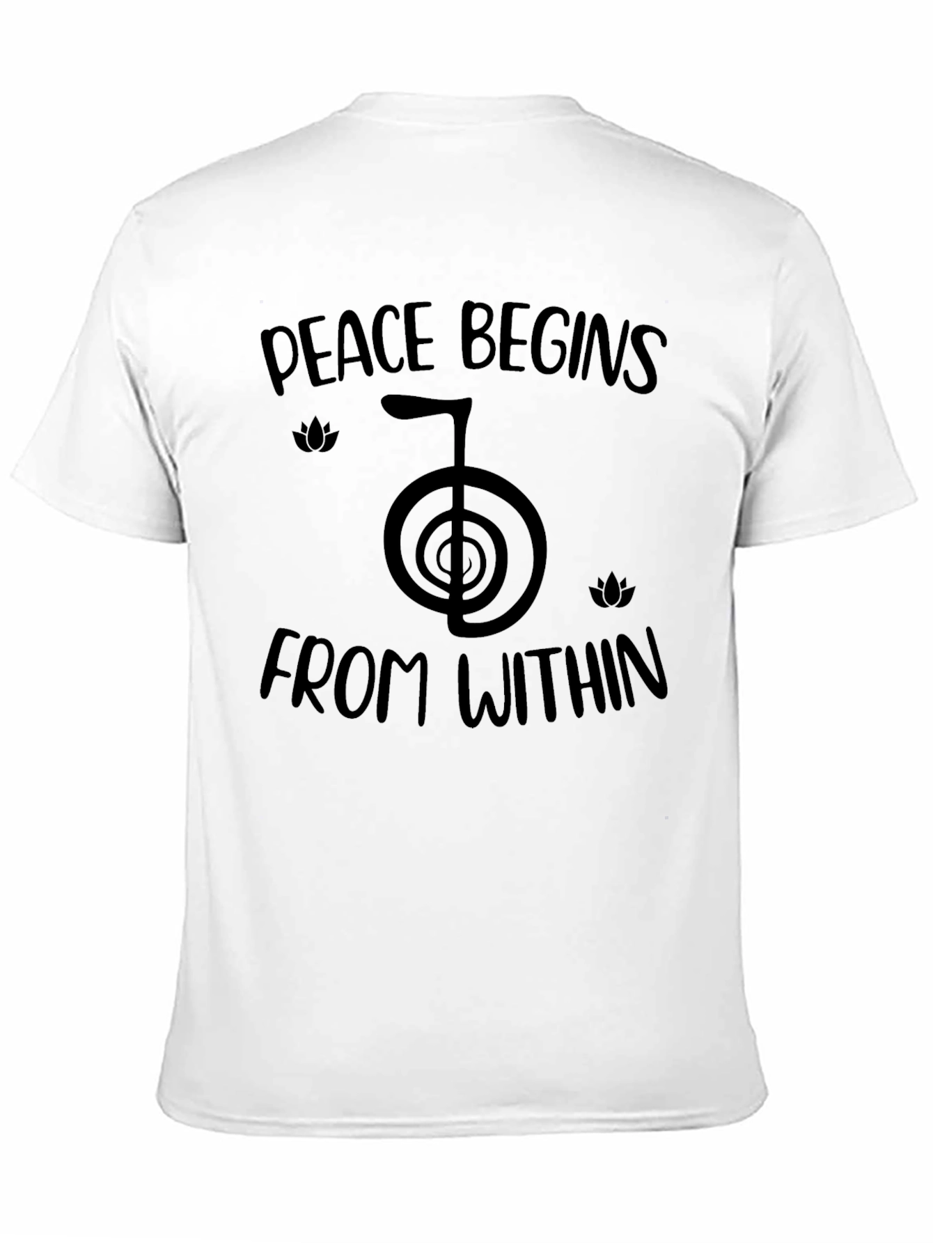 Peace Begins Within Black T-Shirt