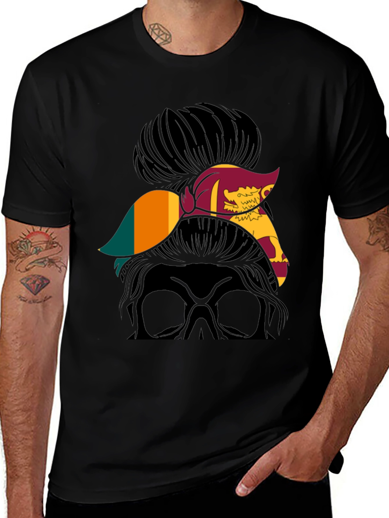 Sri Lanka Messy Bun T-Shirt